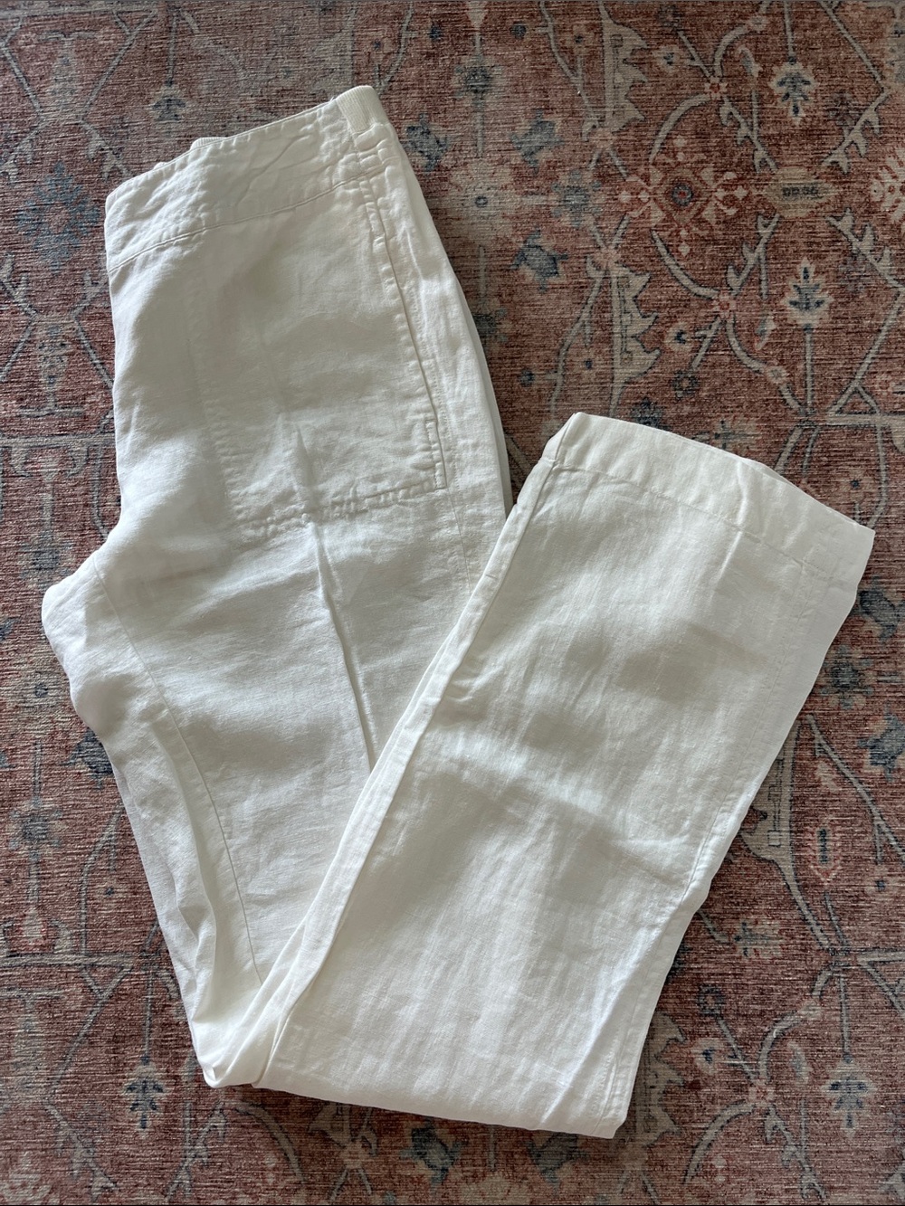 Chico's 100% Linen White Pants